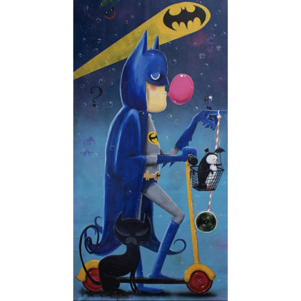 sep_Batman de Patinete – 70x140cm, mista