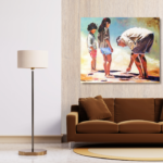 sep_Catando Conchinhas – 100x120cm, acrilico