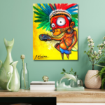 sep_Índio – 80x100cm, acrílico