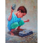 sep_Menino Quebrando Cocô – 36x46cm