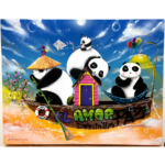 sep_Pandas Viajantes – 80x100cm, mista