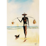 sep_Pescador – 50x70cm, releitura Carybé