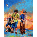 zsep_Músicos de Rua – 80x100cm, acrilico