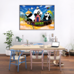 sep_Pandas Viajantes – 80x100cm, mista