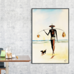 sep_Pescador – 50x70cm, releitura Carybé