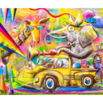 Festa Animal – 100x120cm,1