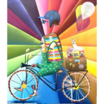 Viajando pelo Mundo – 80x70cm