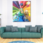 Viajando pelo Mundo – 80x70cm