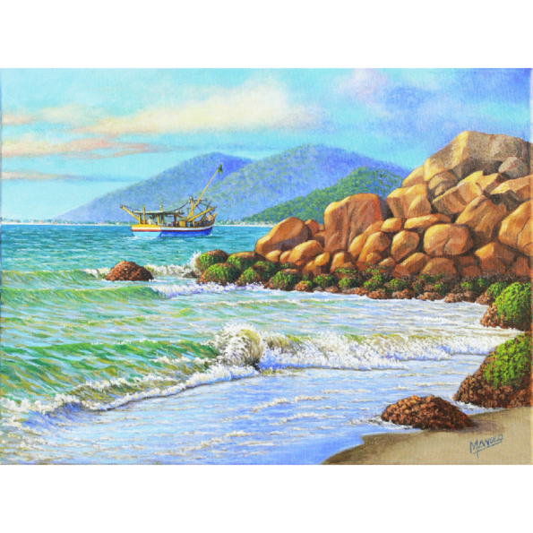 Pedras da Praia de Baixo – 30×40 cm