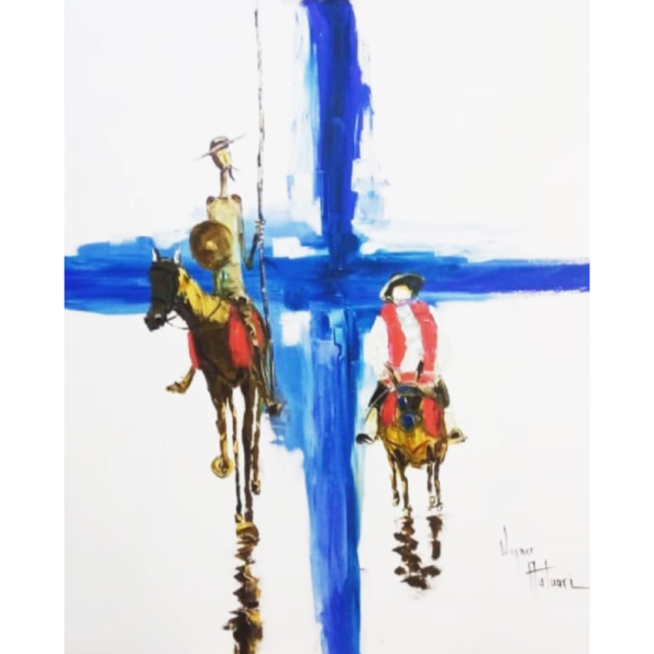 A Cruzada de Dom Quixote – 100x100cm,1