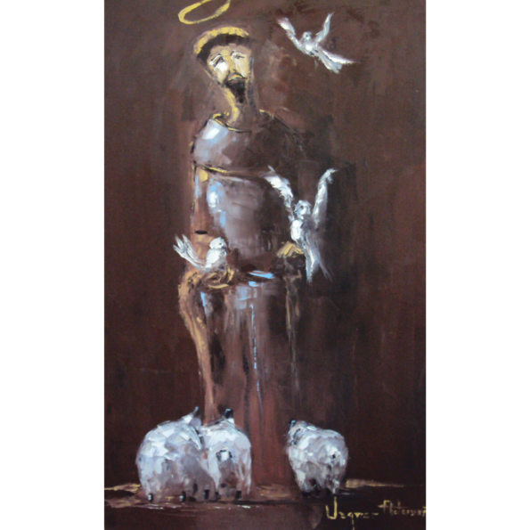 São Francisco e as Ovelhas – 100x60cm,1