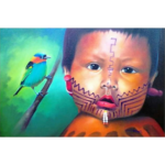Indiozinho e o Pássaro – 80x60cm