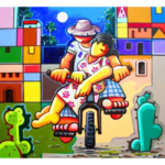 João e Maria – 100x100cm,1