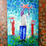 Recordando a Infância – 90x90cm