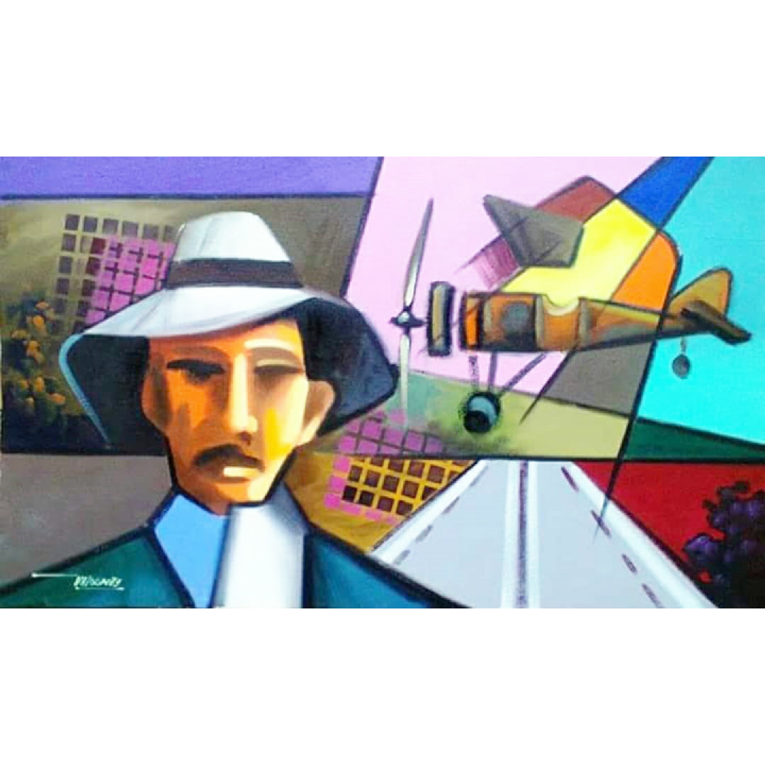 Santos Dumont, Pai da Aviação – 90x70cm