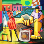 Tributo ao Mestre Carybé – 130x130cm