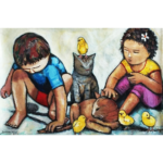 store_Crianças Brincando – 53x80cm,2023