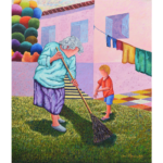 store_Nona Maria e o Bisneto Artur I – 60x70cm,2020