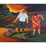 store_Recolhendo a Grama Cortada – 60x70cm,2023