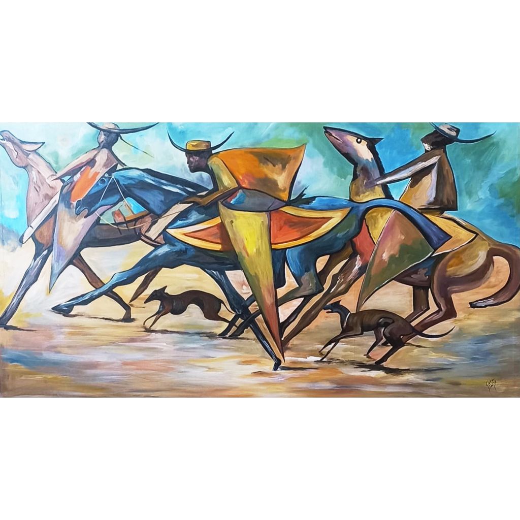 Cangaceiros da Bahia - 120x70cm, Inspirada na Estética de Carybé