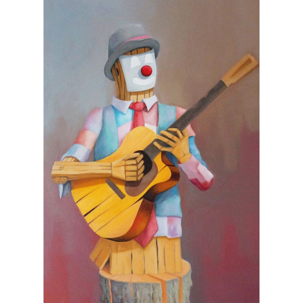 Palhaço Violeiro - 50x70cm