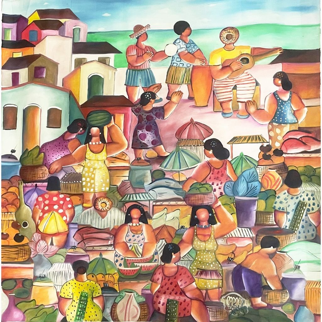 Feira Miúda do Litoral - 100x100cm