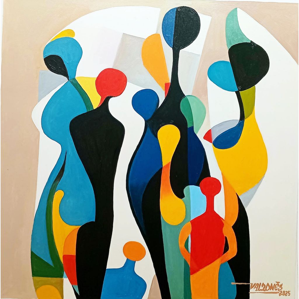 A Família - 80x80cm