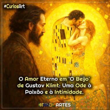 O Amor Eterno em ‘O Beijo’ de Gustav Klimt: uma Ode à Paixão e à Intimidade