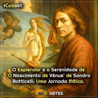 O Esplendor e A Serenidade de ‘O Nascimento de Vênus’ de Sandro Botticelli: Uma Jornada Mítica