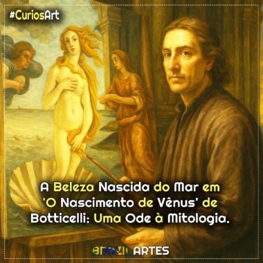 A Beleza Nascida do Mar em ‘O Nascimento de Vênus’ de Botticelli: Uma Ode à Mitologia