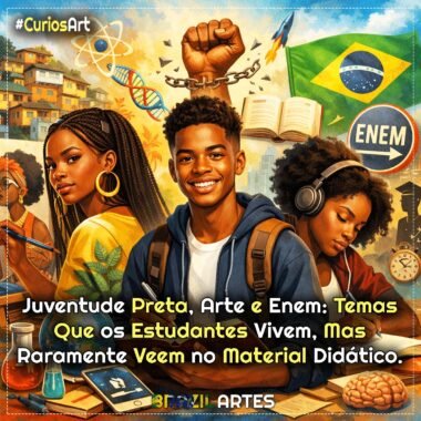 Juventude Preta, Arte e Enem: Temas que os Estudantes Vivem, mas Raramente Veem no Material Didático
